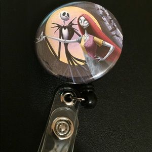 Jack and Sally Retractable ID Badge Reel